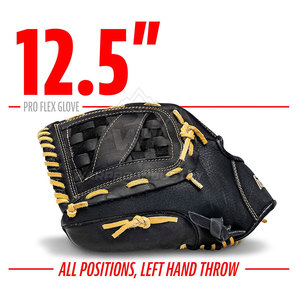 Guantes de Béisbol de Cuero de Estilo Profesional con Cierre Ajustable para Jóvenes y Adultos, para Entrenamientos de Béisbol - Product Image 3
