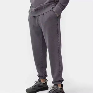 Conjunto Deportivo de Invierno para Hombre, Premium, 100% Algodón, Felpa, Estilo Casual, Sudadera con Capucha y Pantalones Jogger, Transpirable y Ligero - Product Image 4