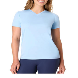Lot de 5 T-shirts de sport pour femmes, col rond, performance, écologiques, respirants, séchage rapide, anti-UV, toutes saisons - Product Image 4