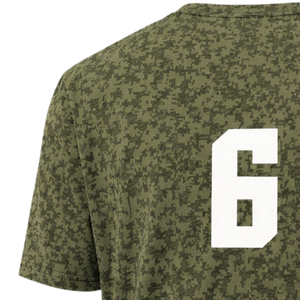 T-shirt de sport personnalisé à manches courtes en polyester pour jeunes, motif Digi Camo, uniforme d'équipe, vêtements d'entraînement, vente en gros OEM, approvisionnement en vrac - Product Image 6