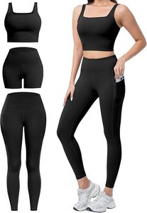 Top Trending Bnice Solid <b>Lace</b> Women's Yoga Leggings 2-Piece Set High Waist Seamed Breathable Spandex/Nylon Butt Lift Fitness - Product Image 2