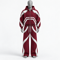 Ensemble de survêtement deux pièces en coton 100% de haute qualité, personnalisable, grande taille, séchage rapide, respirant, pour hommes