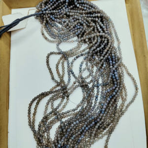 Cuentas de piedras preciosas sueltas redondas de alta calidad Heishe iolite piedra 100% cuentas naturales para hacer a mano - Product Image 3