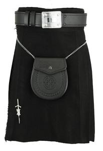 Ensemble de kilt écossais en laine avec logo personnalisé - Kilt traditionnel pour homme, ceinture Sporran, épingle à kilt, costume à carreaux pour cérémonie - Product Image 6