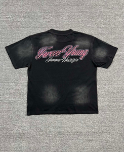 T-shirt en coton 100 % de haute qualité pour hommes, imprimé graphique, coupe ample, manches courtes, par des fabricants de vêtements haut de gamme - Product Image 4