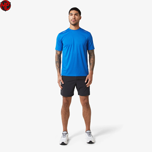 Conjunto de Camiseta y Pantalones Cortos Ligeros y Transpirables para Hombre, Fabricante OEM, Personalizado, Elástico en Cuatro Direcciones, Conjuntos de Camisetas Deportivas de Verano para Hombre - Product Image 1
