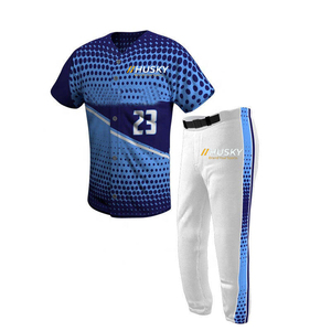 Tenues de baseball et de softball personnalisées de haute qualité, imprimées sur mesure, service OEM, antibactériennes, respirantes, grandes tailles - Product Image 4