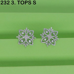 Boucles d'oreilles classiques tendance MIJ plaquées argent pour femmes, boucles d'oreilles fines plaquées argent, boucles d'oreilles à clous géométriques tendance plaquées argent - Product Image 2