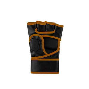ถุงมือ MMA ครึ่งนิ้ว รุ่น RI-MMG-011 ยี่ห้อ Rahsal Industries ทำจากหนัง สีดำ-น้ำตาล แบบรัดข้อมือ สำหรับผู้ใหญ่ ใช้สำหรับศิลปะการต่อสู้ เหมาะสำหรับทั้งชายและหญิง - Product Image 3