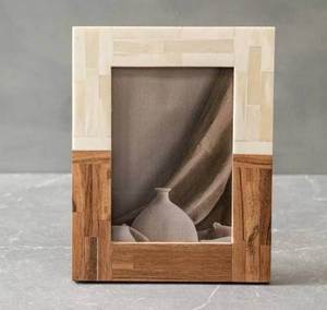Customized Best Quality Handcrafted Beautiful Wooden Bone Resin Inlay Tabletop Photo <b>Frame</b> KISWAH CRAFT Durable Eco-Friendly - Product Image 1