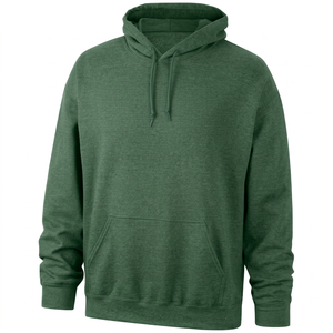 Sweat-shirt à capuche bleu marine pour homme, coupe classique, en molleton de coton, couleur unie, avec poche, idéal pour l'automne - Product Image 3