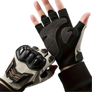 Gants de moto haut de gamme en cuir pour une adhérence solide, une durabilité accrue et des performances professionnelles en moto - Product Image 5