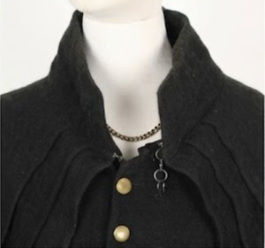 Manteau gothique pour homme, style capuchon médiéval, avec épaulettes superposées, vintage, pour Halloween, cosplay et costumes de scène - Product Image 6
