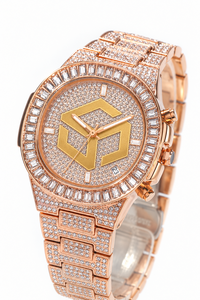 Reloj de Lujo con Incrustaciones de Diamantes Moissanite en Acero Inoxidable para Hombre y Mujer, Reloj de Pulsera Moderno - Product Image 6