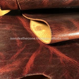 หนังควาย/หนังวัวเคลือบน้ำมัน หนังขัดเงาแบบสองสี สำหรับรองเท้า เข็มขัด กระเป๋า โดย ISONZ Leather หนา 0.8-3.5 มม. - Product Image 3