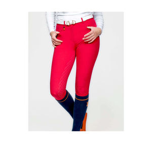 Pantalones de montar de cintura alta para mujer, de color sólido, elásticos en cuatro direcciones, con cierre de botón y bolsillos. - Product Image 5