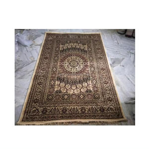 Tapis brodé en pur coton sur soie pour mosquée du fabricant et fournisseur indien - Product Image 1