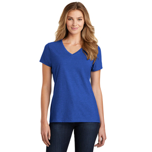 Nuevo Diseño al por Mayor, Camisetas Blancas Casuales con Cuello en V Profundo para Mujer, Camisetas de Alta Calidad 100% Algodón para Mujer - Product Image 1