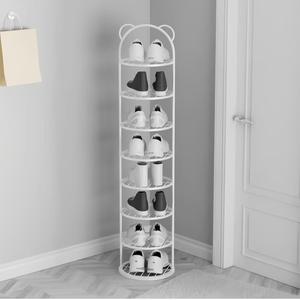 Elegant Gold <b>Shoe</b> Rack Three Tier Organizer <b>Compact</b> Space Saving Design Sturdy Frame Modern Entryway <b>Storage</b> Solution - Product Image 2