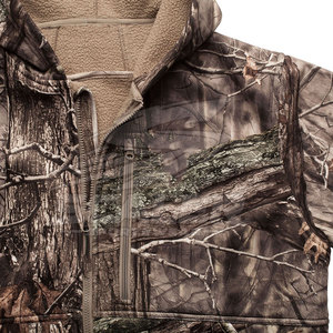 Chaqueta de Caza de Invierno de Lona Suave para Hombre, con Capucha, Cierre Completo, Múltiples Bolsillos, Tela Elástica para Actividades al Aire Libre - Product Image 6