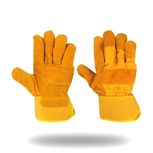 Leather Safety Work <b>Gloves</b> Anti Slip Cut Pair Ambidextrous Design Waterproof with Your Company Logo - Product Image 6