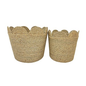 Natural Seagrass Nestable <b>Storage</b> <b>basket</b> Handmade <b>Storage</b> <b>Basket</b> Wholesale eco-friendly Made in Viet Nam - Product Image 5