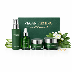Coffret de Soins Visage Raffermissants Végans Marque Blanche avec Vitamine C et Acide Hyaluronique pour Anti-Âge et Éclaircissement de la Peau OEM/ODM - Product Image 1