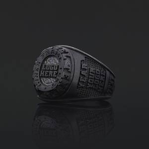 Anillo Universitario BOJ MCollege 017 Personalizado en Plata con Diamantes, Anillo de Graduación Unisex, Certificado GIA, Micro, Bajo Precio - Product Image 2