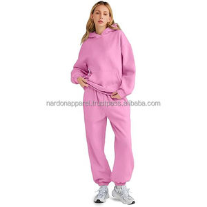 Nardon Apparel Custom Slim Ensemble de survêtements pour femmes Survêtement à fermeture éclair pour l'automne Ensemble de jogging à capuche Vêtements solides Ensemble de pantalons deux pièces pour femmes - Product Image 3