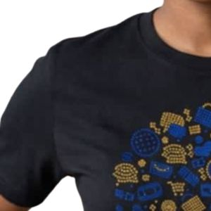 T-shirt graphique afro pour femme, manches courtes, col rond, streetwear décontracté, tee-shirt imprimé personnalisé en coton, vêtement tendance - Product Image 4