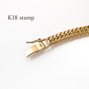 สร้อยข้อมือทองคำแท้ญี่ปุ่น Au750 6DCW 20ซม.20กรัม สร้อยข้อมือแบบโซ่ Curb Chain ทองคำแท้ 18k โซ่ทองคำแท้ 18k - Product Image 3