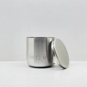 Wholesale Stainless Steel <b>Candle</b> <b>Jar</b> <b>with</b> <b>Lid</b> Custom Logo Handmade Home Decor <b>Candle</b> Stand <b>with</b> Brushed Finish Christmas - Product Image 6