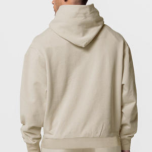 Sudadera con Capucha para Hombre, Otoño-Invierno, Forro Polar, Cierre de Cremallera, Holgada, Casual, Manga Larga, Talla Grande, Color Liso - Product Image 5