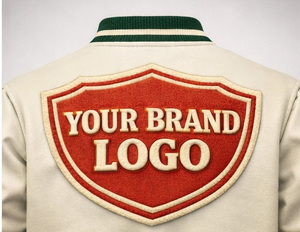 Fabricante de Chaquetas Varsity Personalizadas de Invierno, Chaqueta de Béisbol con Logotipo Bordado OEM, Chaqueta Universitaria de Lana y Cuero para Hombre y Mujer - Product Image 5