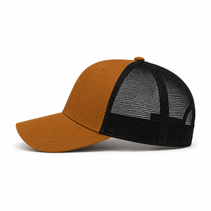 Gorras de Béisbol Trucker con Logotipo Personalizado, Nueva Llegada 2026 |   Gorra Unisex Transpirable de Lona Marrón con Malla, 6 Paneles, Ajustable, para las Cuatro Estaciones - Product Image 4
