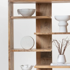 Modern <b>Wooden</b> Tiered <b>Bookcase</b> 6-Shelf Freestanding Rustic Design Living Room Home Furniture - Product Image 4