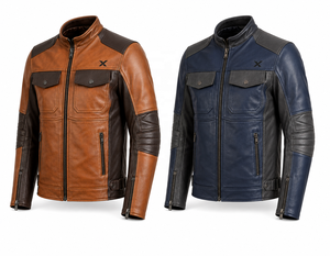 Veste de moto modulaire en cuir utilitaire |   Noir Vert Brun Bleu |   Fabricant OEM ODM |   Qualité de conception haut de gamme |   Vêtements de course - Product Image 5