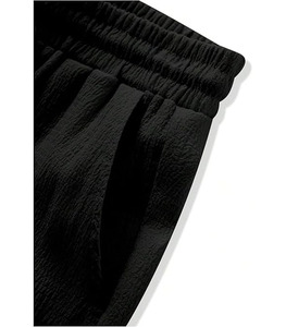 Conjunto Casual con Capucha 2026: Sudadera Texturizada de Manga Larga con Cordón y Pantalones Cortos a Juego en Tela Suave y Transpirable - Product Image 5