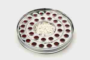 DURABLE STAINLESS STEEL HOLY COMMUNION SET SINGLE <b>TRAY</b> 40 CUPS WITH COVER <b>MIRROR</b> FINISH NO BOTTOM RING CHURCH USE - Product Image 6