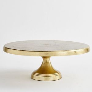 Venta al por Mayor de Soporte para Tartas de Aluminio Dorado CRAFT ASCENT para Bodas y Eventos, Soporte de Exhibición de Metal Personalizado, Hecho a Mano, de Lujo - Product Image 1