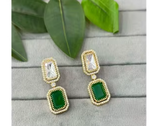 ต่างหูแฟนซีประกายเพทายสุดหรูต่างหูผู้หญิงหรูหราสำหรับใส่ไปงานปาร์ตี้เครื่องประดับแฟชั่นประดับด้วยหินเพทายสำหรับเป็นของขวัญ - Product Image 2