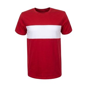 Crew Neck Solid Color T <b>shirt</b> Men Clothing Cut Breathable Red Stripe T <b>Shirt</b> Cotton High Weight Luxury Blank Casual <b>Shirts</b> - Product Image 1