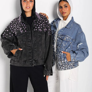 ชุดเซ็ตเสื้อผ้ามุสลิมผู้หญิงคุณภาพสูงสำหรับฤดูใบไม้ร่วงและฤดูหนาว  ชุดลำลองระบายอากาศได้ดี 2 ชิ้น ประกอบด้วยกางเกงขายาวและเสื้อแจ็คเก็ตผ้าฝ้ายมีฮู้ด - Product Image 4