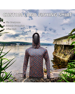 Ropa de Pesca para Adultos con Protección UV, 100% Poliéster, de Secado Rápido, Unisex, Camisetas y Tops de Pesca 100% Poliéster - Product Image 2