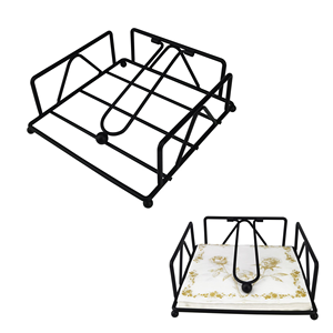 Modern Elegant Black Iron Napkin <b>Holder</b> Metal Table <b>Tissue</b> Stand for Home or Hotel <b>Kitchen</b> Decoration - Product Image 5