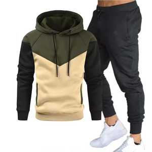 Sweat à capuche uni pour homme, manches longues, poches latérales, respirant, polyester et coton, vêtement décontracté d'hiver, coupe classique - Product Image 3