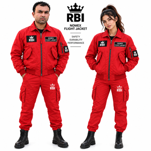 RBI Unisex Nomex IIIA Airline <b>Flight</b> Jacket Pilots Flyers Flame Water Resistant Breathable Anti-UV Protection Long Sleeve 45/P - Product Image 5