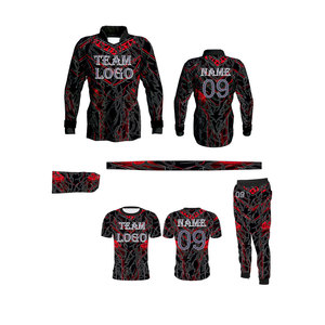 Ensemble de vêtements d'équipe personnalisés pour le paintball avec maillot de performance, pantalon de jogging, masque facial et bandeau assorti - Product Image 3
