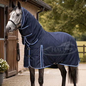 Couverture de protection pour chevaux de qualité supérieure, résistante aux intempéries, pour l'équitation, la stalle et la protection extérieure - Product Image 1