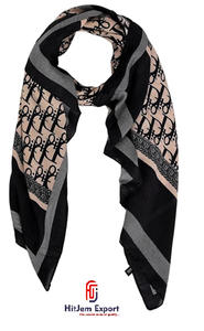 Custom Luxury Printed Winter Long <b>Scarf</b> Polyester Material Formal Style Breathable Durable OEM ODM Private Label - Product Image 3